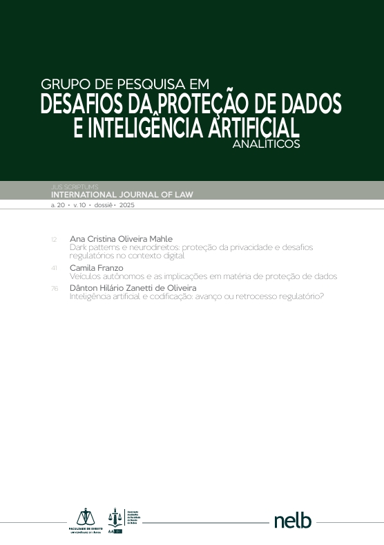 					Visualizar v. 10 n. Especial (2025): Analíticos do Grupo de Pesquisa em Proteção de Dados e Inteligência Artificial
				